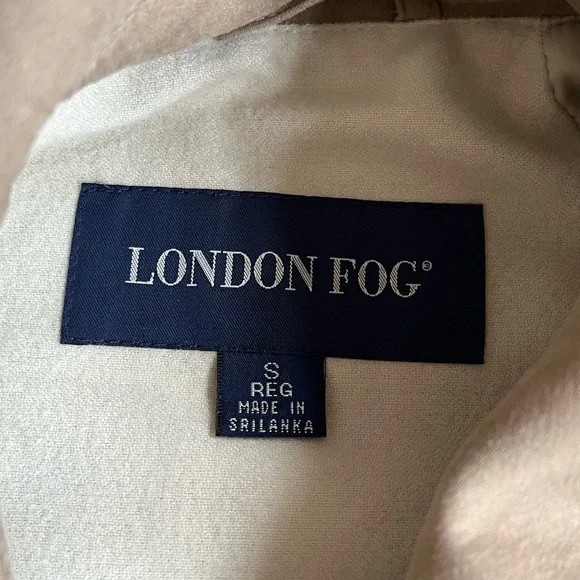 VTG London Fog Tan All Weather Coat: Size S - Picture 4 of 6